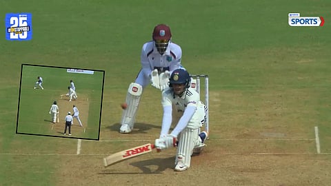 SHUBMAN GILL DISMISSED ON 50 AFTER SOFT SHOT IN IND VS WI TEST