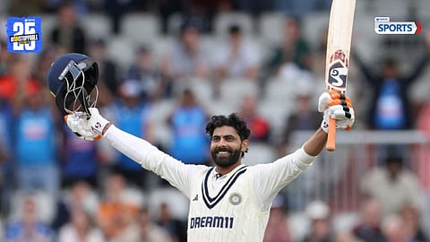 Ravindra Jadeja and Dhruv Jurel celebrate their centuries