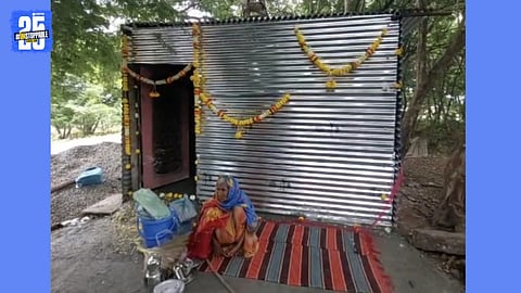 old woman anusaya jadhav new home
