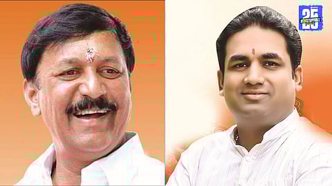 “MLA Vijay Deshmukh leads BJP’s aggressive campaign in Solapur over city limit dispute.”