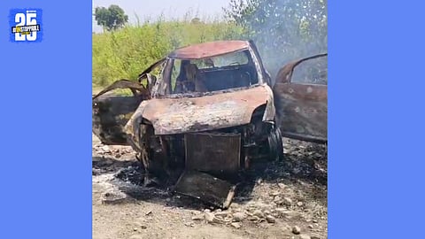 Car set on fire
