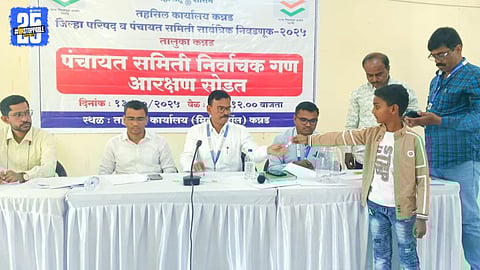 kannad panchyat samiti election reservation draw