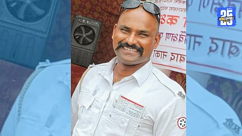 Tragic loss: Solapur police officer passes away after falling from bed in sleep; family and colleagues in mourning.”