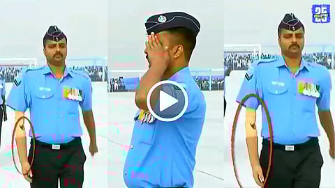 Corporal Varun Kumar Left Hand Salute Indian Air Force 93rd Anniversary Viral Video