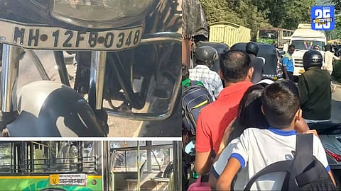 Pune Accident PMPL Bus Rams Bike Killing Young Man and Woman on the Spot