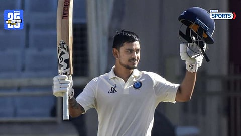 Ishan Kishan celebrates his stunning 173-run knock with 15 fours and 6 sixes in Ranji Trophy 2025-26 against Tamil Nadu