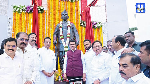 Shripur Event: Full-Size Statue of Sudhakar Pant Unveiled by CM Devendra Fadnavis