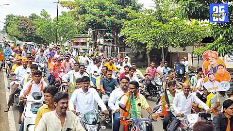 Political heat rises in Solapur as BJP workers hit the streets ignoring police restrictions
