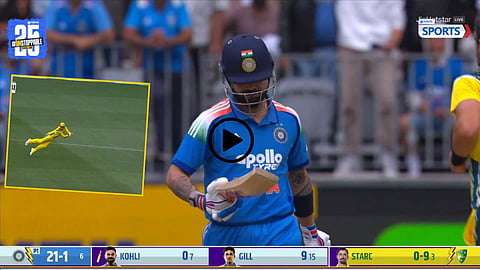 Virat Kohli dismissed for duck by Mitchell Starc as India collapse to 25/3