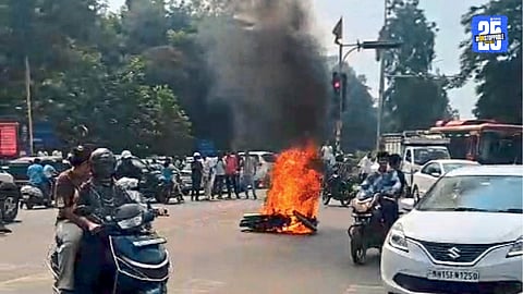 motorcycle fire