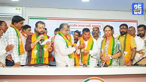 Influential leaders from Shevgaon join BJP with Rajale ahead of elections; major realignment in Ahmednagar politics.