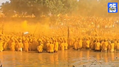 Millions of Devotees Witness the Spectacle of Palakhi Meeting and Bhandara Shower