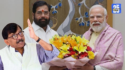 Modi Shah Ordered Shinde to Merge Party with BJP Claims Sanjay Raut After Delhi Visit