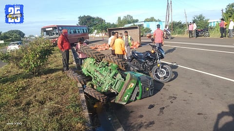 st bus tractor accident