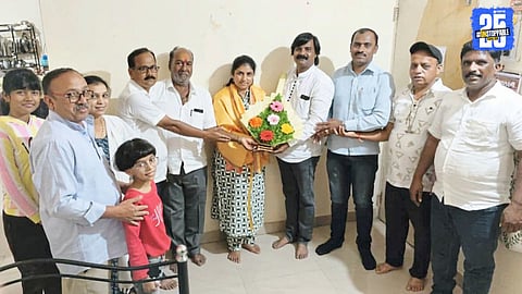 MPSC achiever Megha Sawant-Patil felicitated at her maternal home; father salutes her determination and success.