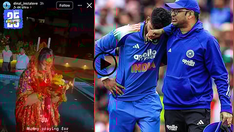 Suryakumar Yadav’s mother seen praying for Shreyas Iyer’s speedy recovery