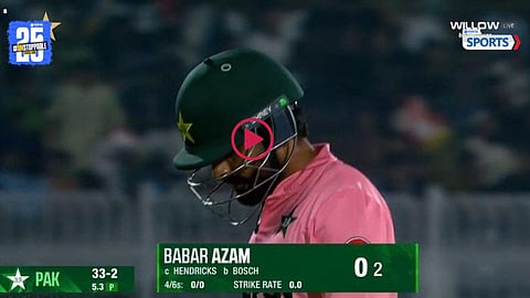 Babar Azam’s poor form continues in T20 cricket comeback match