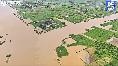 PWD officials inspecting the Lamboti bridge in Solapur after floodwaters receded; safety checks continue at Tirhe and Vadakbal bridges.