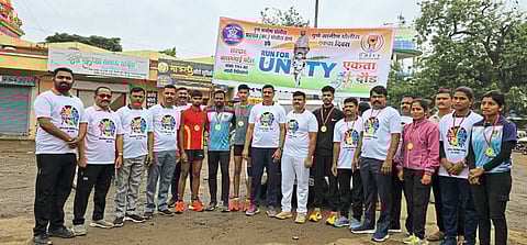 पारगावात एकता दौड स्पर्धेत १७५ स्पर्धकांचा सहभाग