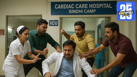 Family Attacks Doctor During BP Check 