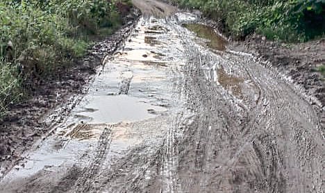 चांबळी रस्त्याची अवस्था बिकट