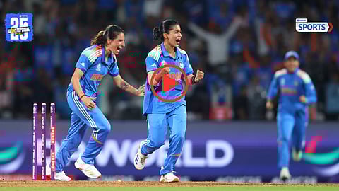 Amanjot Kaur pulled off a stunning direct hit to dismiss Tazmin Brits