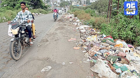 Nala Overflowing with Garbage in Mundhwa
