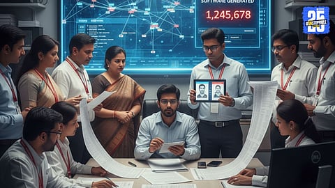 Election officials verifying voter lists after software error created duplicate entries in Maharashtra.