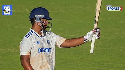 Vaibhav Suryavanshi celebrates his 93-run knock