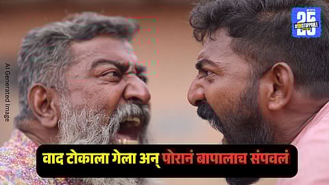 Crime News : मुलानेच केला जन्मदात्याचा खून, डोक्यात वीट मारली अन् म्हणाला...