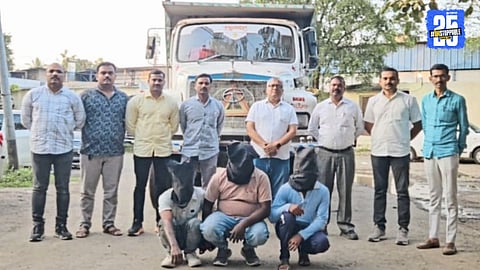 Rahuri police arrested three suspects in a dumper theft case; accused remanded to police custody till Tuesday.