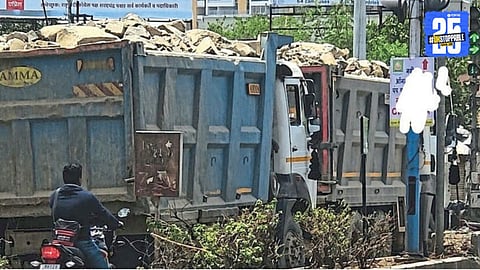 Heavy Vehicles Violate Entry Ban in Mundhwa