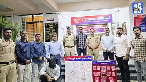 Burglar arrested in Narayangaon, gold, silver, cash seized.