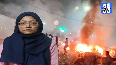 Police officials investigating the Delhi bomb blast after arresting Shaheen Shaheed from Faridabad for alleged links with Masood Azhar’s sister Shahida Azhar.