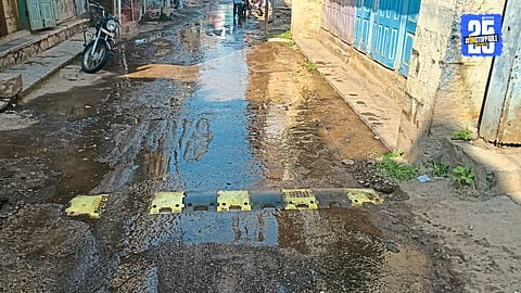 Precious water wasted in Pathardi; citizens and municipality blame each other as taps leak unchecked.