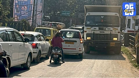 Bottleneck at Prajeya City Bridge