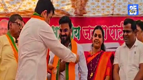 BJP Inducts Kashinath Choudhary Once Alleged in Palghar Sadhus Killing Sparks Huge Debate