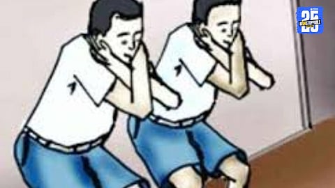 Emergency responders at the spot where a man collapsed during intense sit-up exercises; authorities investigating the cause.