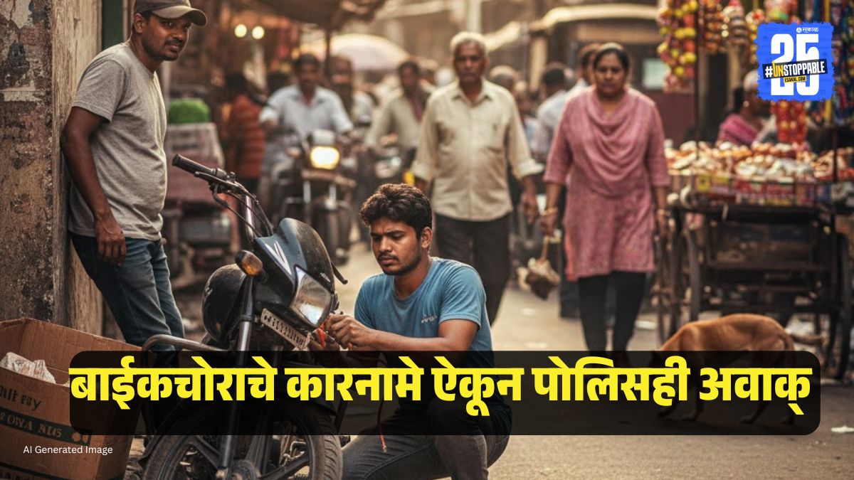 Crime News : चोरीच्या पैशातून चंगळ, ६ तरुणींना प्रेमाच्या जाळ्यात ओढलं, १० वर्ष जंगलात लपून बसला; सराईत बाईकचोराला अशी झाली अटक 