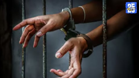 Daund Crime Branch officials with seized diesel containers after busting a theft racket involving railway tankers.