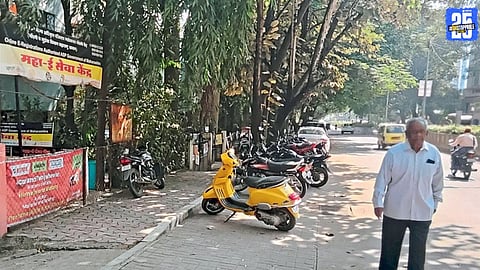 Pedestrians Forced to Walk on Main Road Amid Safety Risk