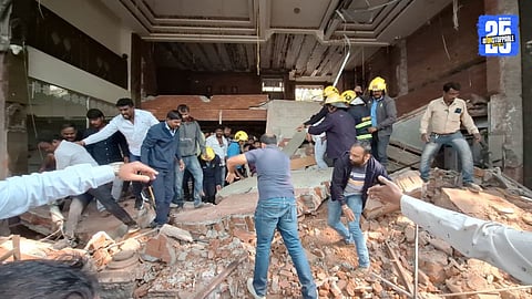 Pune Incident Building Slab Falls Several Feared Trapped Rescue in Progress