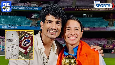 Smriti Mandhana and Palash Muchhal Wedding Card