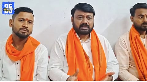 An emotional Rajendra Pathare breaks down after learning about his expulsion from Shiv Sena.