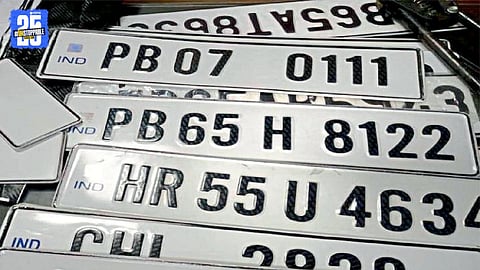 HSRP Number Plate