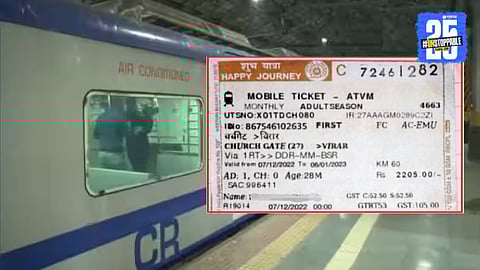 Mumbai AC Local Fake Ticket