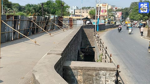 Sasanenagar canal bridge remains dangerous as repair work delayed