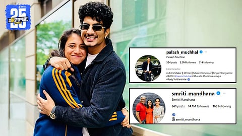 Smrit Mandhana-Palaash Muchhal Evil Eye Emoji