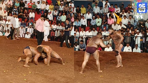 Grand Wrestling Arena at Manjari Budruk Festival