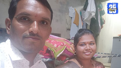 Police investigate the Malwadi home in Deola, Nashik, where a young man allegedly killed his wife and children before committing suicide.